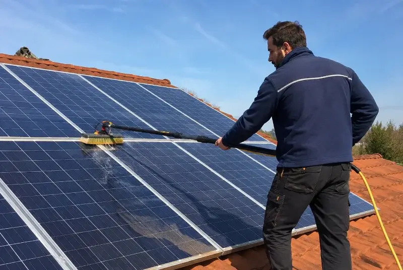 Nettoyage et entretien de panneaux solaires à Landéan